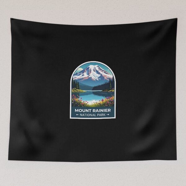 Item preview, A Vintage Travel Art of the Mount Rainier National Park - Washington - US  designed and sold by TulipaGraphics.