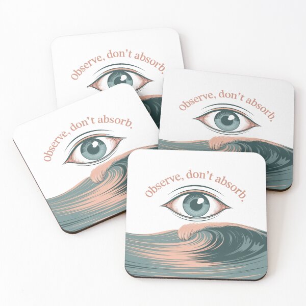 Item preview, Observe, Don’t Absorb – Mindful Eye and Wave Art designed and sold by ArtByYunus.