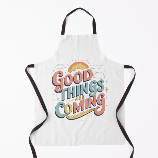 Item preview, Good Things Are Coming Retro Positive Quote Design – Motivational Art Print & Apparel designed and sold by Aspireall.