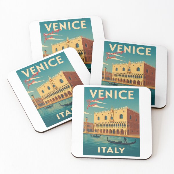 Item preview, PALAZZO DUCALE – Venice Italy Retro Travel Designs designed and sold by Earth Celebration Designs.