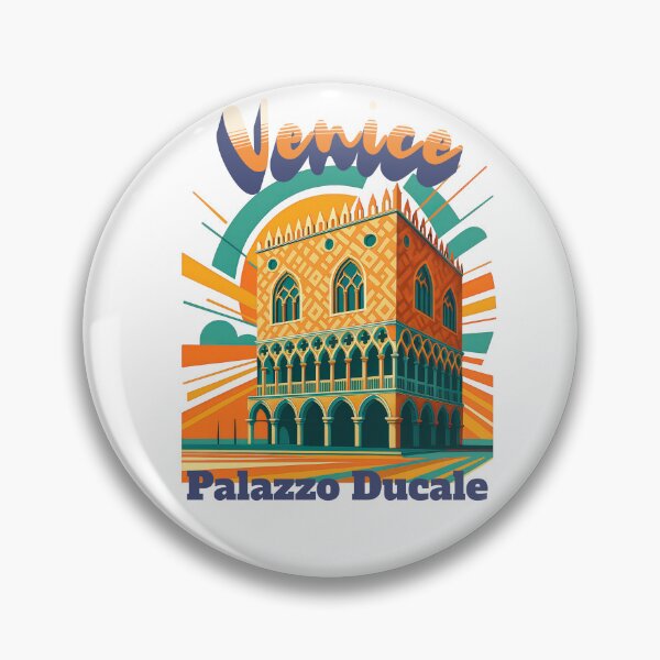 Item preview, Doge's Palace, Venice, Italy Retro Travel Art designed and sold by Earth Celebration Designs.