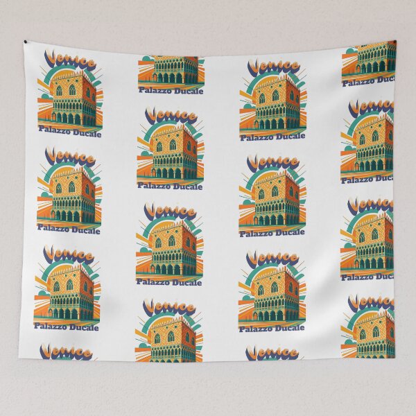 Item preview, PALAZZO DUCALE – Venice Italy Retro Travel Designs designed and sold by Earth Celebration Designs.