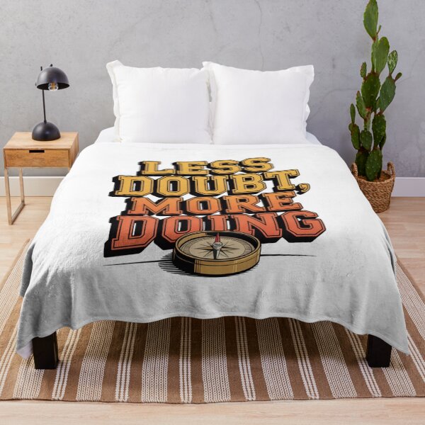 Item preview, Less Doubt, More Doing – Motivational Sunset Typography designed and sold by ArtByYunus.