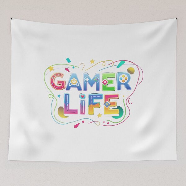 Item preview, Colorful Gamer Life Graphic Design designed and sold by Cloud-Riders.