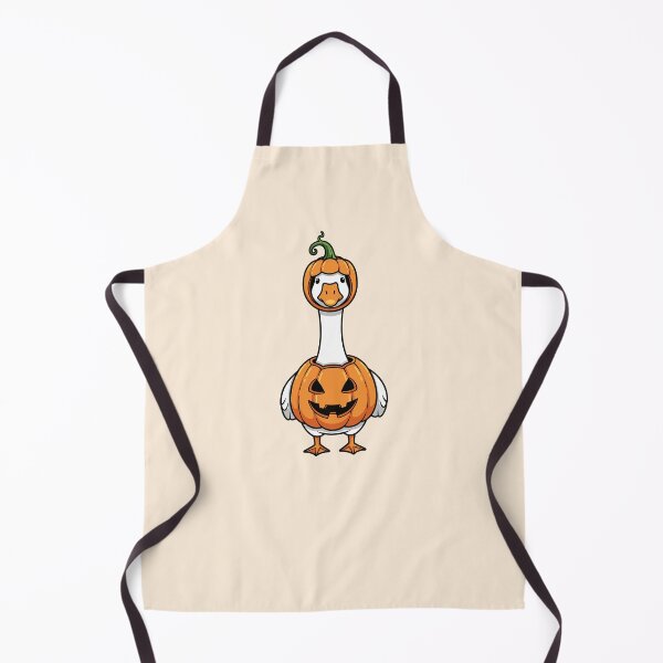 Item preview, Cute goose wearing a pumpkin costume  designed and sold by FatBirdie.