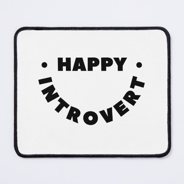 Item preview, Happy Introvert Smiley Face Typography Design designed and sold by AlistWayDesign.