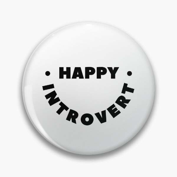 Item preview, Happy Introvert Smiley Face Typography Design designed and sold by AlistWayDesign.