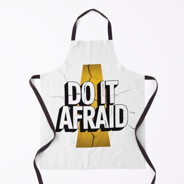 Item preview, Do It Afraid – Bold Cracked Stone Typography designed and sold by ArtByYunus.