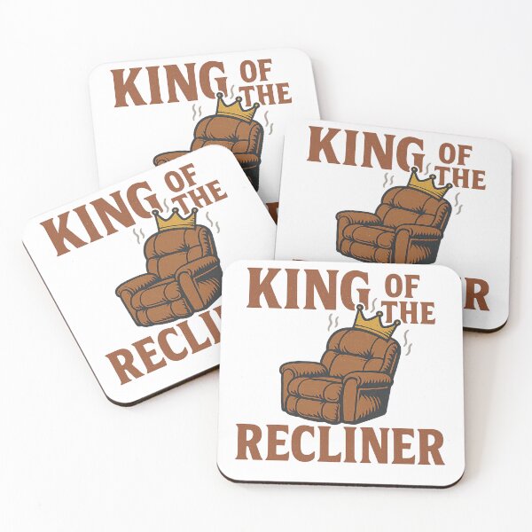 Item preview, King of the Recliner - Gift for Lazy Dads Funny Humor Art designed and sold by Jarminis.