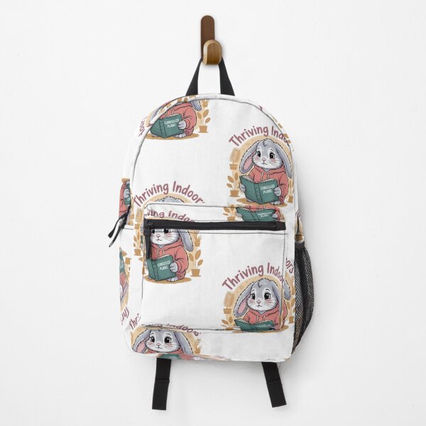 Item preview, Thriving Indoors – Cozy Bunny with Cancelled Plans designed and sold by ArtByYunus.