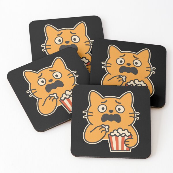 Item preview, Cat with Popcorn designed and sold by Aceofspace3000.