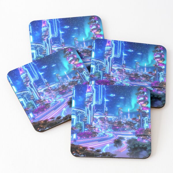 Item preview, Neon Nightscape designed and sold by ArtBarnes.