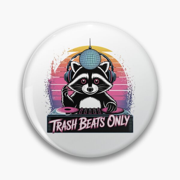 Artikelvorschau, Nur Trash Beats – DJ Raccoon Disco Party entworfen und verkauft von ArtByYunus.