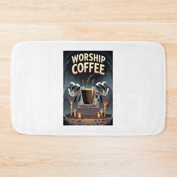 Item preview, Worship Coffee – Funny Cult Coffee Lover Design designed and sold by ArtistasSHOPS.