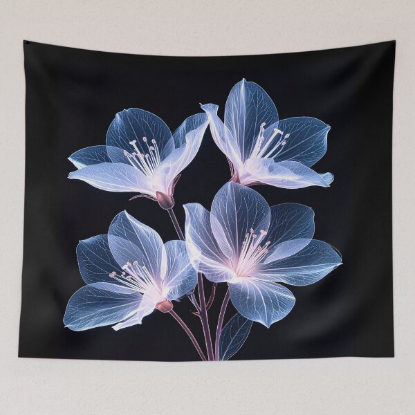 Item preview, Jasmine flowers x-ray style contrast flipped designed and sold by LiskoDesign.