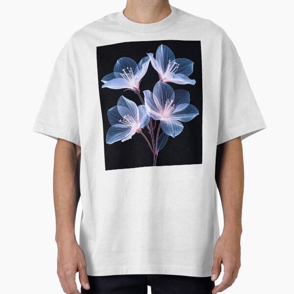 Aperçu de l'œuvre Contraste inversé de style radiographie des fleurs de jasmin créée et vendue par LiskoDesign.