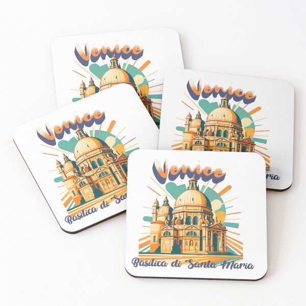 Item preview, Santa Maria della Salute, Venice, Italy Retro Travel Art designed and sold by Earth Celebration Designs.