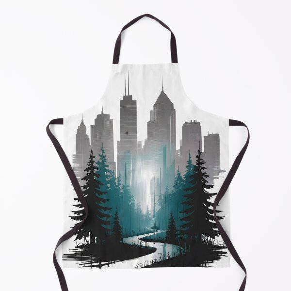 Item preview, Urban Forest Harmony Skyline designed and sold by ShadowAndSlate.