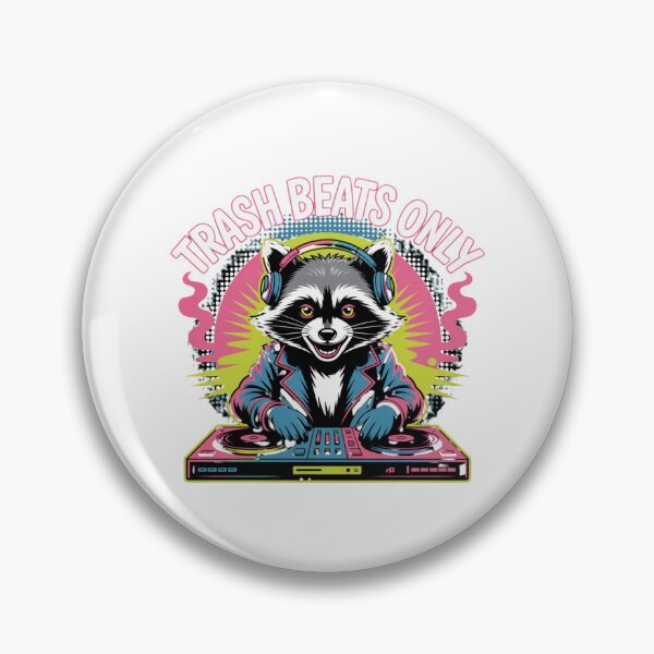 Artikelvorschau, Nur Trash Beats – DJ Raccoon Disco Party entworfen und verkauft von ArtByYunus.