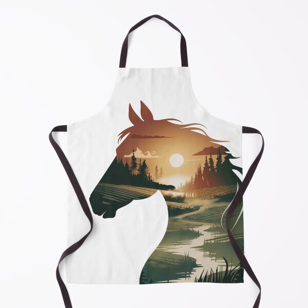 Item preview, Wild Horse Sunset Landscape designed and sold by ShadowAndSlate.