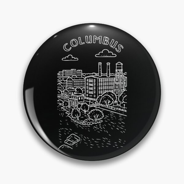 Item preview, Columbus Georgia Hand Drawn Skyline  designed and sold by JakeRhodes.