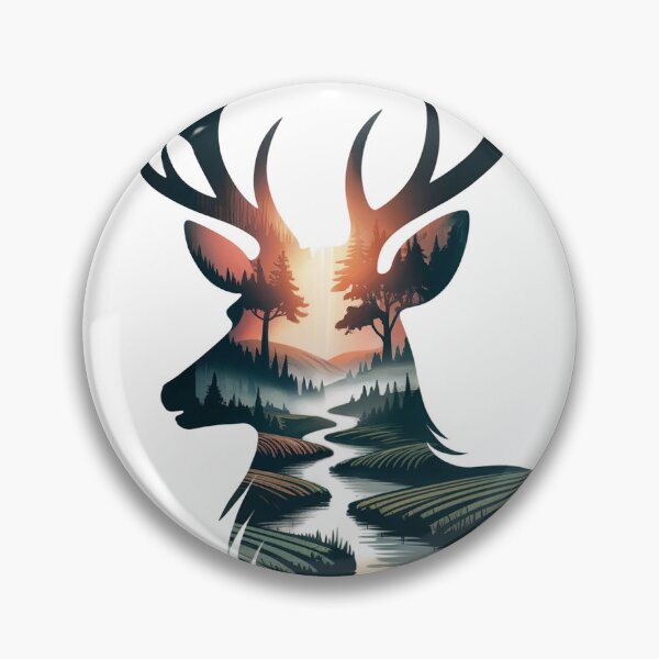 Item preview, Forest River Stag Horizon designed and sold by ShadowAndSlate.