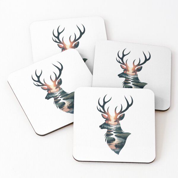 Item preview, Forest River Stag Horizon designed and sold by ShadowAndSlate.