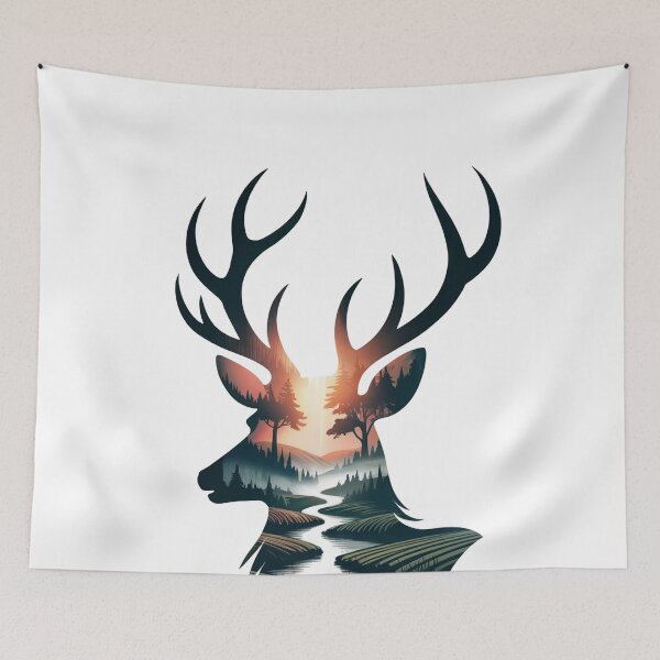 Item preview, Forest River Stag Horizon designed and sold by ShadowAndSlate.