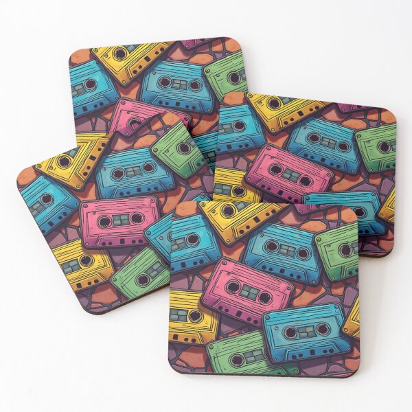Item preview, Retro Cassette Tape Pattern – Vintage Music Lover Tote Bag designed and sold by GiftLore Studio.