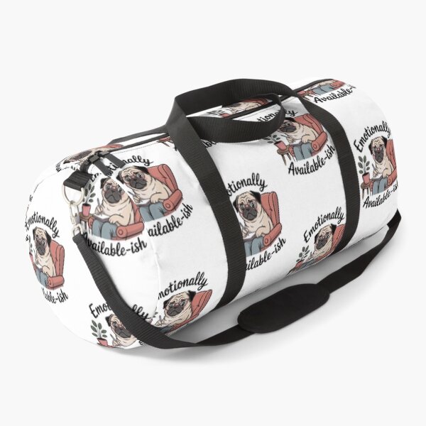 Item preview, Emotionally Available-ish – Cute Pug Therapist Vibes designed and sold by ArtByYunus.