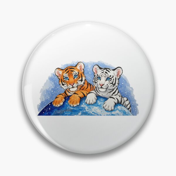 Item preview, Watercolor Cute Tiger Cubs Resting on Earth designed and sold by TeeARTHY.