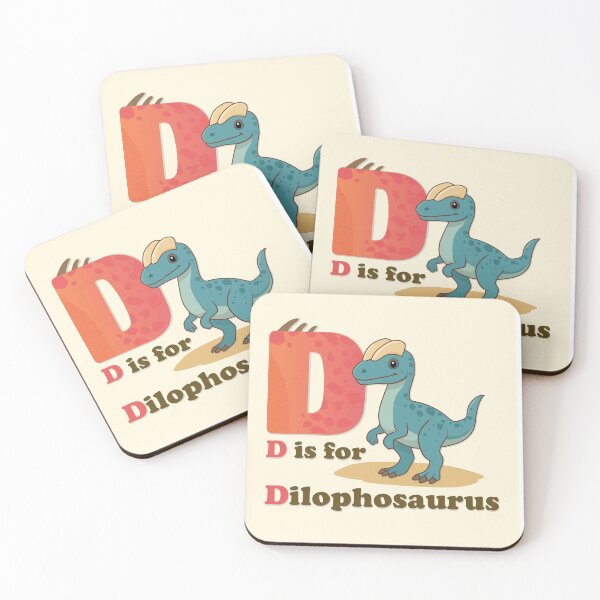 Item preview, Dinosaur Alphabet Poster - D is for Dilophosaurus | Cute Kids Room Decor designed and sold by FilizDesigner.