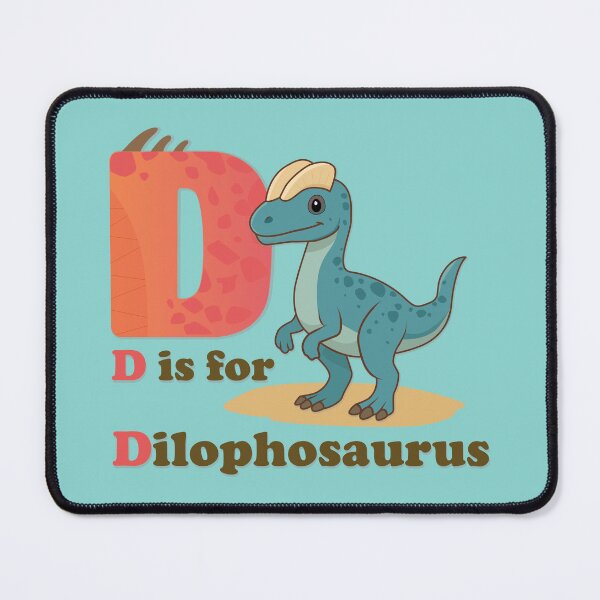 Item preview, Dinosaur Alphabet Poster - D is for Dilophosaurus | Cute Kids Room Decor designed and sold by FilizDesigner.