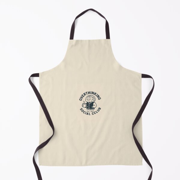 Item preview, Overthinking Social Club – Vintage Brain Logo designed and sold by SoftWavesStudio.