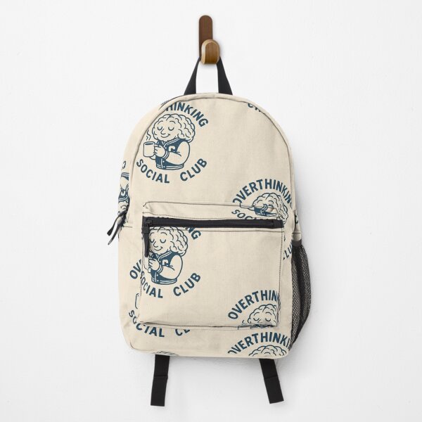 Item preview, Overthinking Social Club – Vintage Brain Logo designed and sold by SoftWavesStudio.