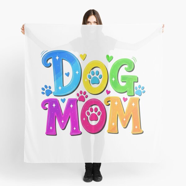 Item preview, Colorful Dog Mom Typography with Paw Prints and Hearts designed and sold by Cloud-Riders.