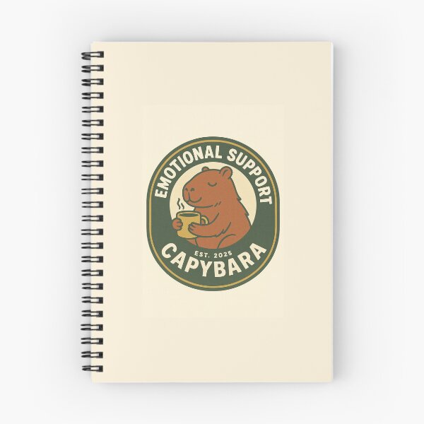 Item preview,  Emotional Support Capybara – Vintage Badge designed and sold by SoftWavesStudio.