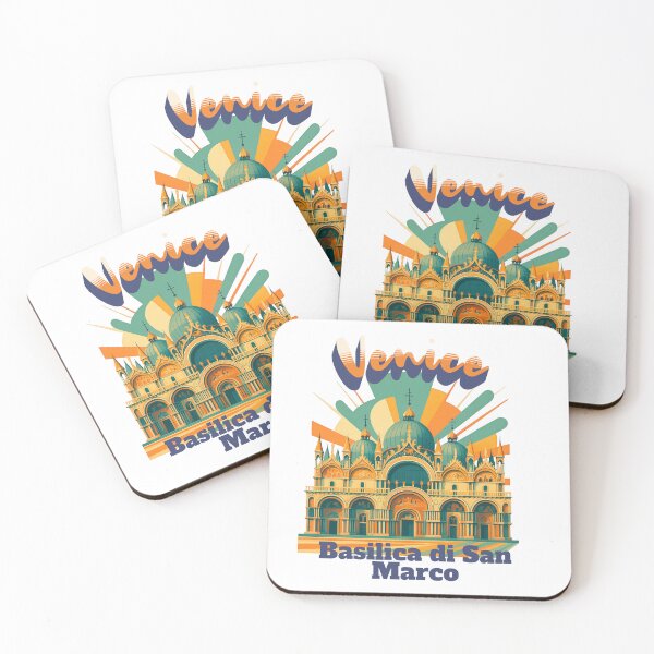 Item preview, St. Mark's Basilica, Venice, Italy Retro Travel Art designed and sold by Earth Celebration Designs.