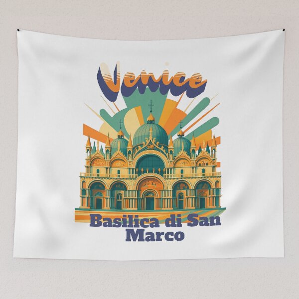 Item preview, BASILICA DI SAN MARCO – Venice Italy Retro Travel Designs designed and sold by Earth Celebration Designs.