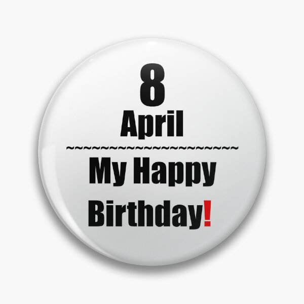 Item preview, 8 April Birthday designed and sold by ariksworld.