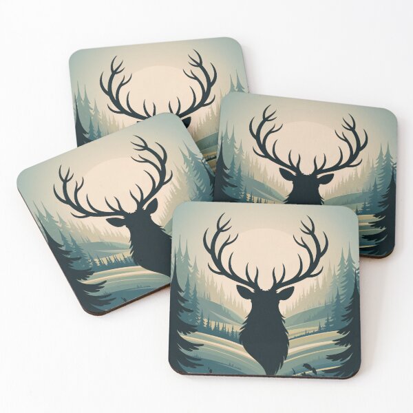 Item preview, Majestic Stag Forest Spirit Serenity designed and sold by ShadowAndSlate.