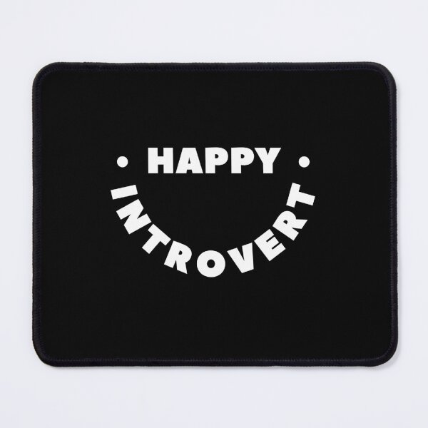 Item preview, Happy Introvert Smiley Face Typography Design designed and sold by AlistWayDesign.
