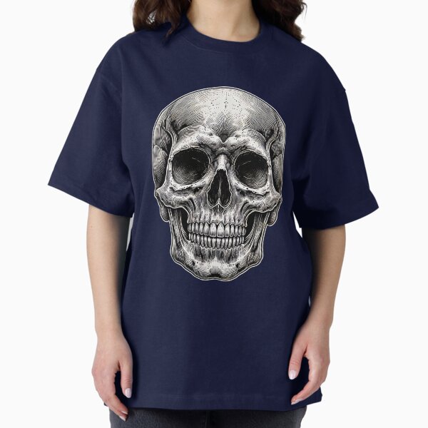 Item preview, Vintage Anatomical Skull Illustration Dark Art Style T-Shirt designed and sold by Nalin-Design.