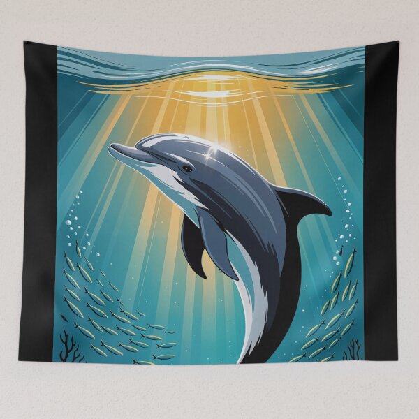 Item preview, Graceful Dolphin Ocean Spirit designed and sold by ShadowAndSlate.