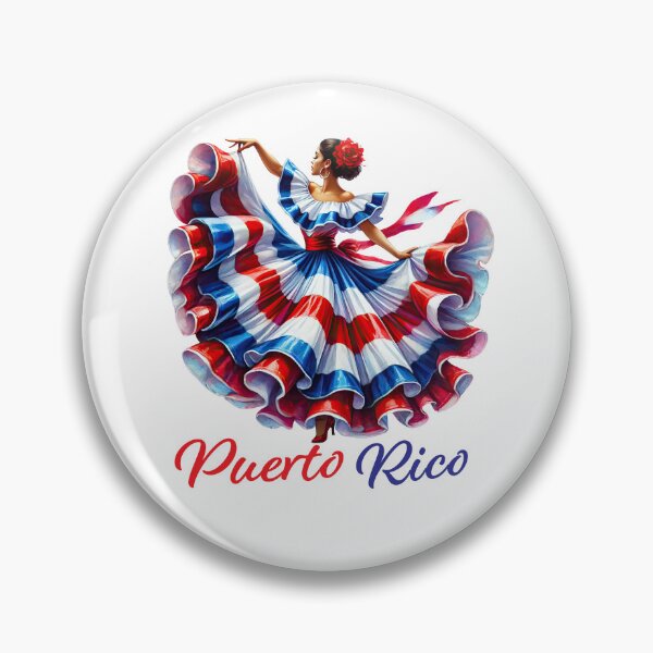 Item preview, Puerto Rico Traditional Dancer in Flag Colors Dress Gifts designed and sold by Maniutek.