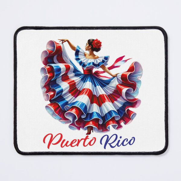 Item preview, Puerto Rico Traditional Dancer in Flag Colors Dress Gifts designed and sold by Maniutek.