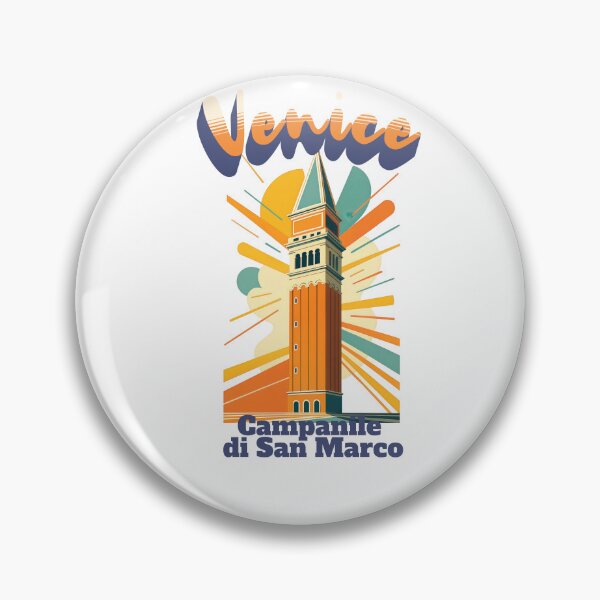 Item preview, CAMPANILE DI SAN MARCO – Venice Italy Retro Travel Designs designed and sold by Earth Celebration Designs.
