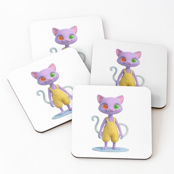 Item preview, Cute monster cat designed and sold by FraktalMoods.