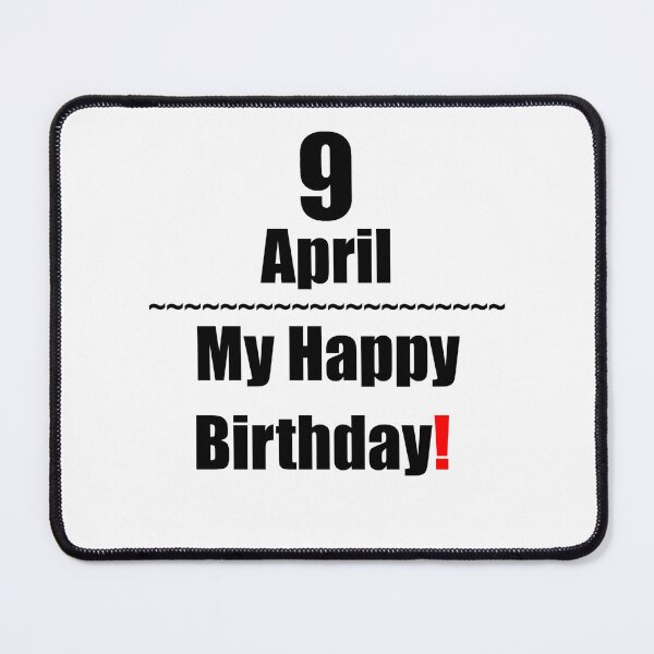 Item preview, 9 April Birthday designed and sold by ariksworld.