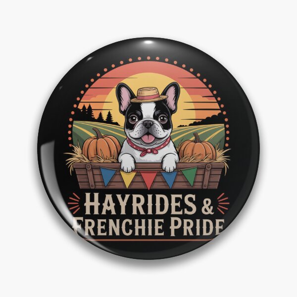 Item preview, Hayrides & Frenchie Pride designed and sold by theartfulaspie.